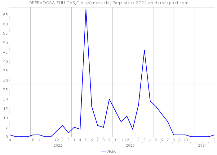 OPERADORA FULLGAS,C.A. (Venezuela) Page visits 2024 