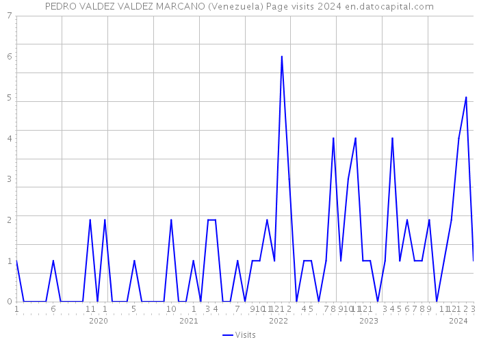 PEDRO VALDEZ VALDEZ MARCANO (Venezuela) Page visits 2024 