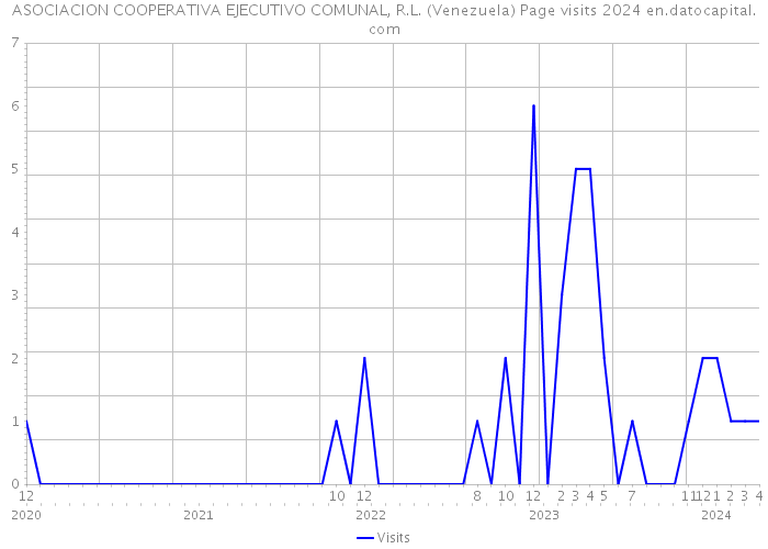 ASOCIACION COOPERATIVA EJECUTIVO COMUNAL, R.L. (Venezuela) Page visits 2024 