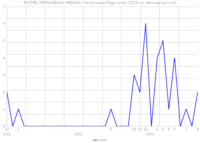 MICHEL FERRANDINA MEDINA (Venezuela) Page visits 2024 