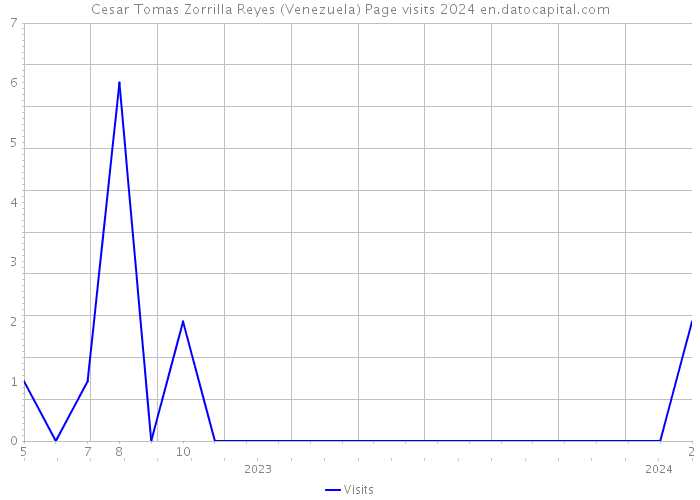 Cesar Tomas Zorrilla Reyes (Venezuela) Page visits 2024 