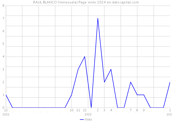 RAUL BLANCO (Venezuela) Page visits 2024 